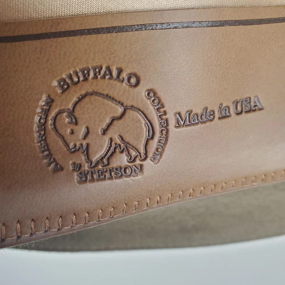 Stetson Rawhide XXX Buffalo Western Cowboy Hat. Mink. 61. NWOT - Picture 6 of 11